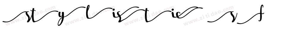 Stylistic SF字体转换